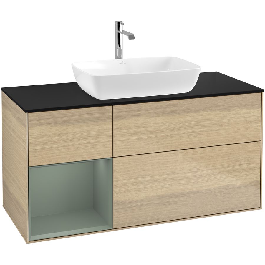 Wastafelonderkast Finion 1200x603x501mm Oak Veneer F822GMPC