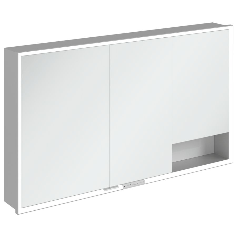 Inbouw-spiegelkast My View+ 1300x750x168mm Brilliant White