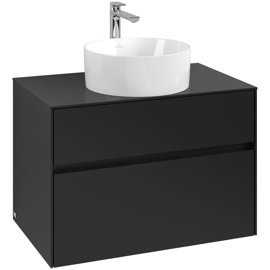 Wastafelonderkast Collaro 800x548x500mm Volcano Black C037B0VL