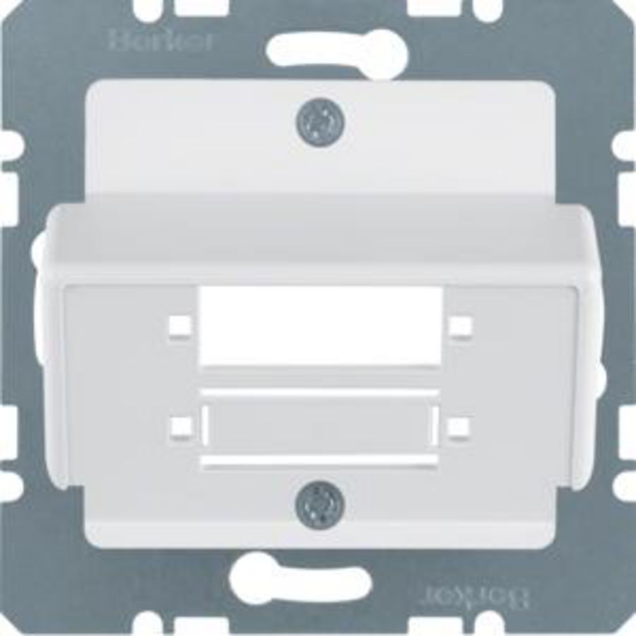 Centraalplaat v LWL-koppelingen Duplex SC polarwit mat