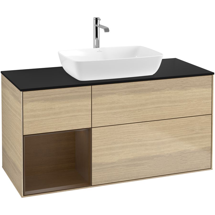Wastafelonderkast Finion 1200x603x501mm Oak Veneer F822GNPC