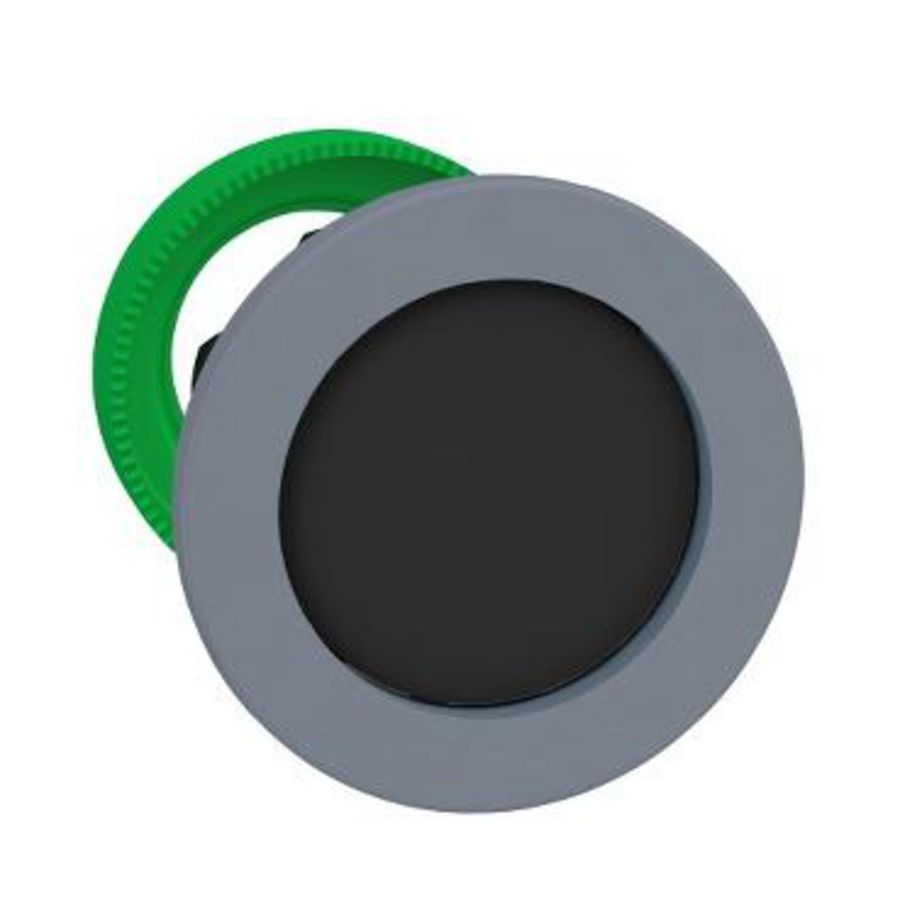 flush mounted black pushbutton head recessed cp grey