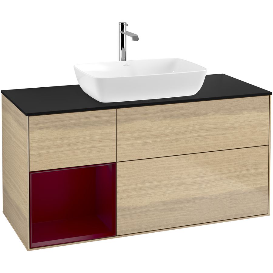 Wastafelonderkast Finion 1200x603x501mm Oak Veneer F822HBPC