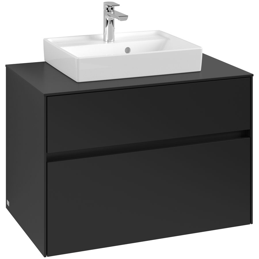 Wastafelonderkast Collaro 800x548x500mm Volcano Black C069B0VL
