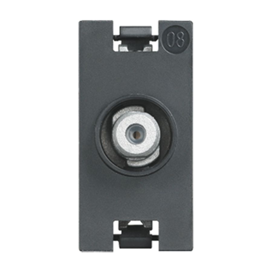 TV contactdoos coax type F 1 module LivingNow