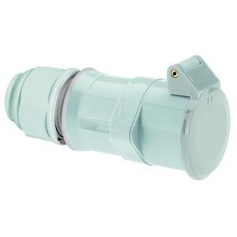 Koppelcontactst. 10h 16A 2P 50V IP44 MG Ni