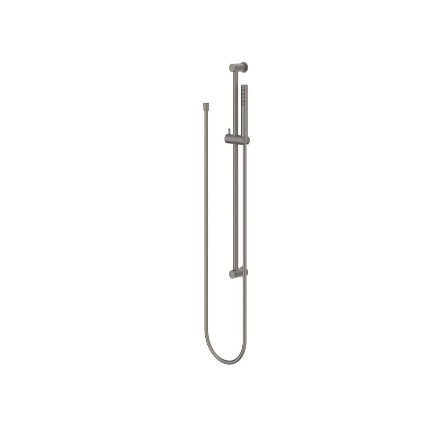 Glijstangcombinatie 800mm geborsteld metal black PVD staafdouche / slang 1500mm