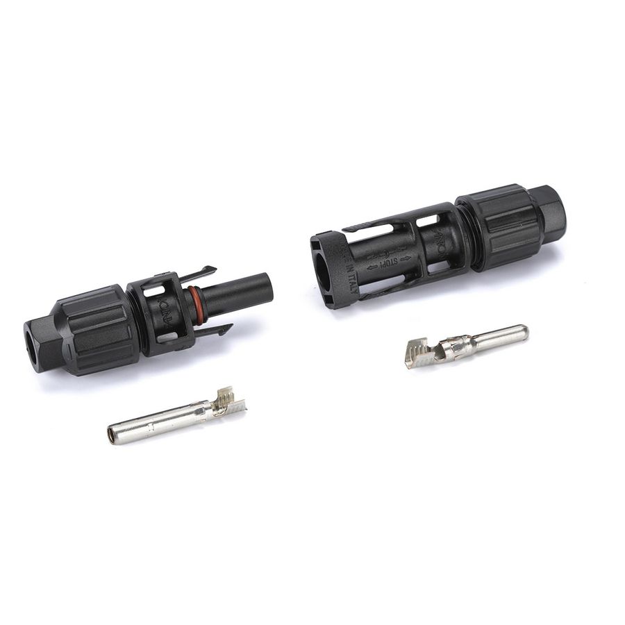 Solar connector set MC4 male + female 4-6mm²(kabeldikte 5-7,8mm) IP68 FMC