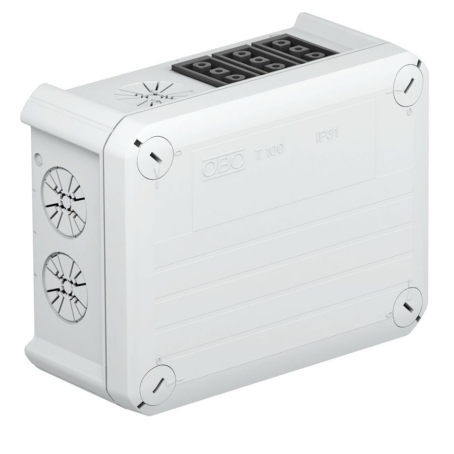 Kabeldoos wieland 6z3p 150x116x67 polypr li.grijs RAL 7035