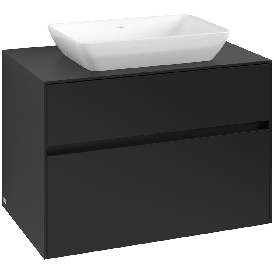Wastafelonderkast Collaro 800x548x500mm Volcano Black C108B0VL