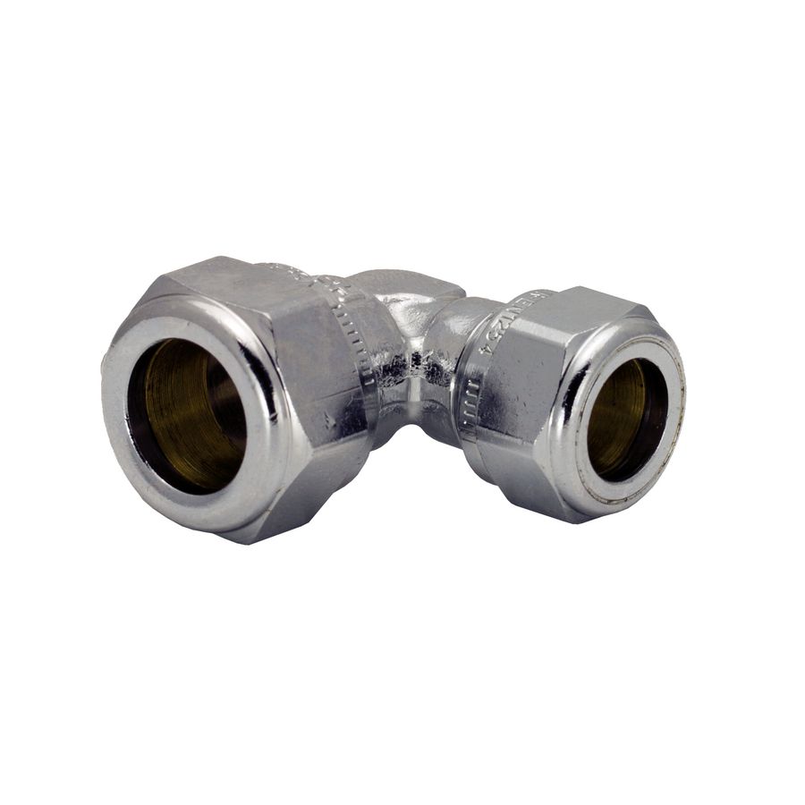 Verloopknie Super knel 22x15mm S1211 DZR (DeZinc. Resistant) vernikkeld k/g