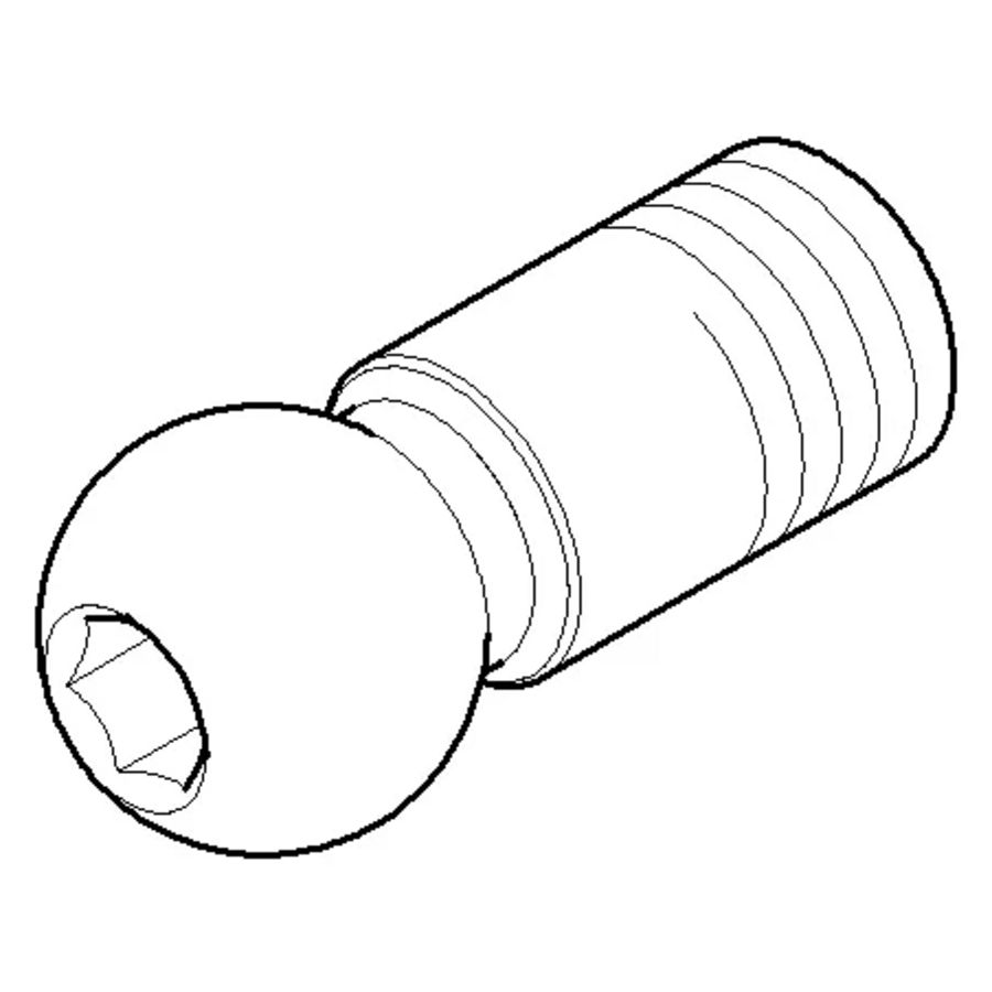 Kogelgewricht v. perlator bidet 26x58,5mm chr gebors.