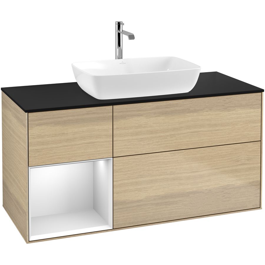 Wastafelonderkast Finion 1200x603x501mm Oak Veneer F822MTPC