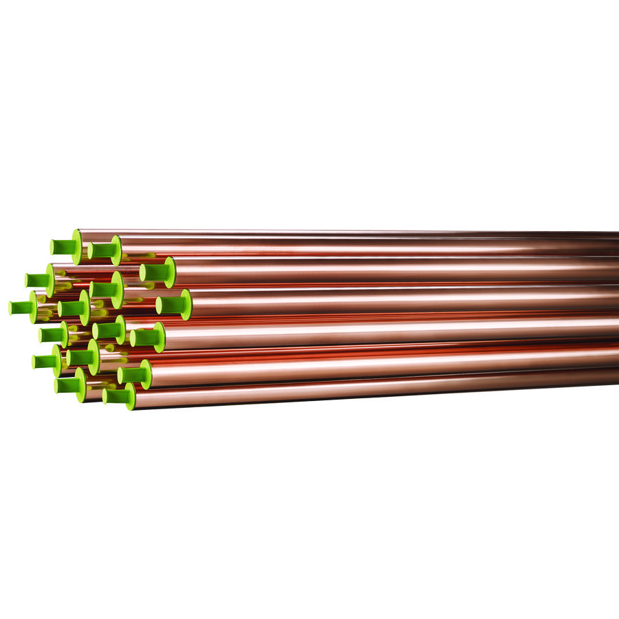 PROMO bundel met 10 lengte's a 5m. Koper buis Sanco 28mm wd 1,2mm (totaal 50mtr.)