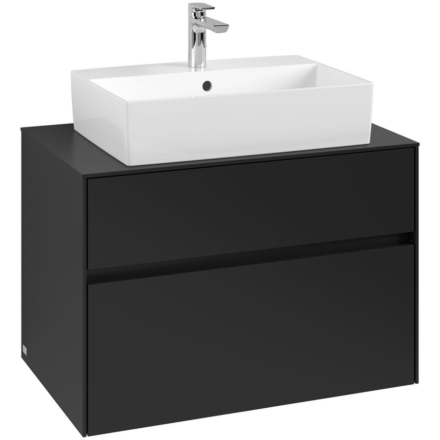 Wastafelonderkast Collaro 800x548x500mm Volcano Black C124B0VL