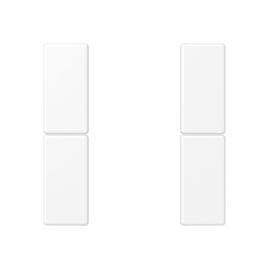 Tastafdekking F50 A/AS 2-voudig matwit KNX/eNet