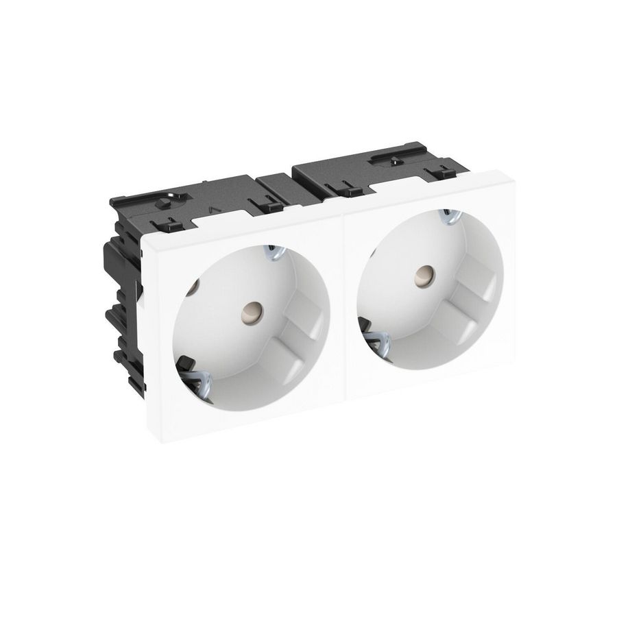 Contactdoos 2-vdg 33gr mod.-45 zijaansl. 250V 10/16A 6120483