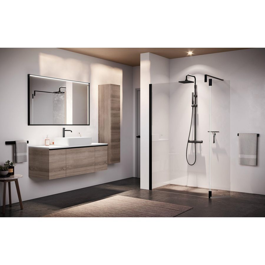 Giada H draaideel inloopdouche 370mm omkeerb. chroom/helder