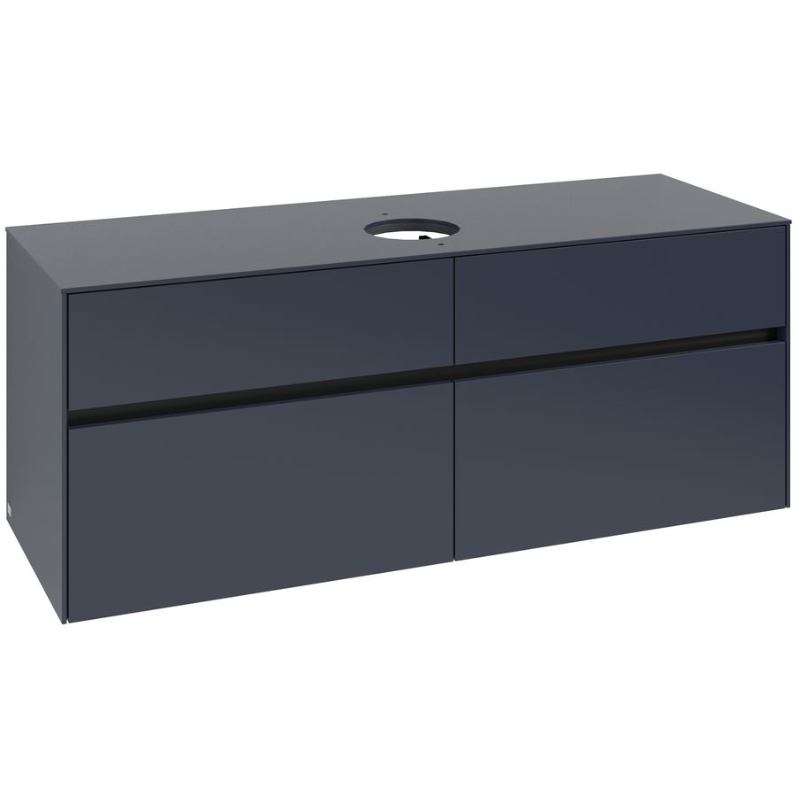 Wastafelonderkast Collaro 1400x548x500mm Marine Blue C045B0VQ
