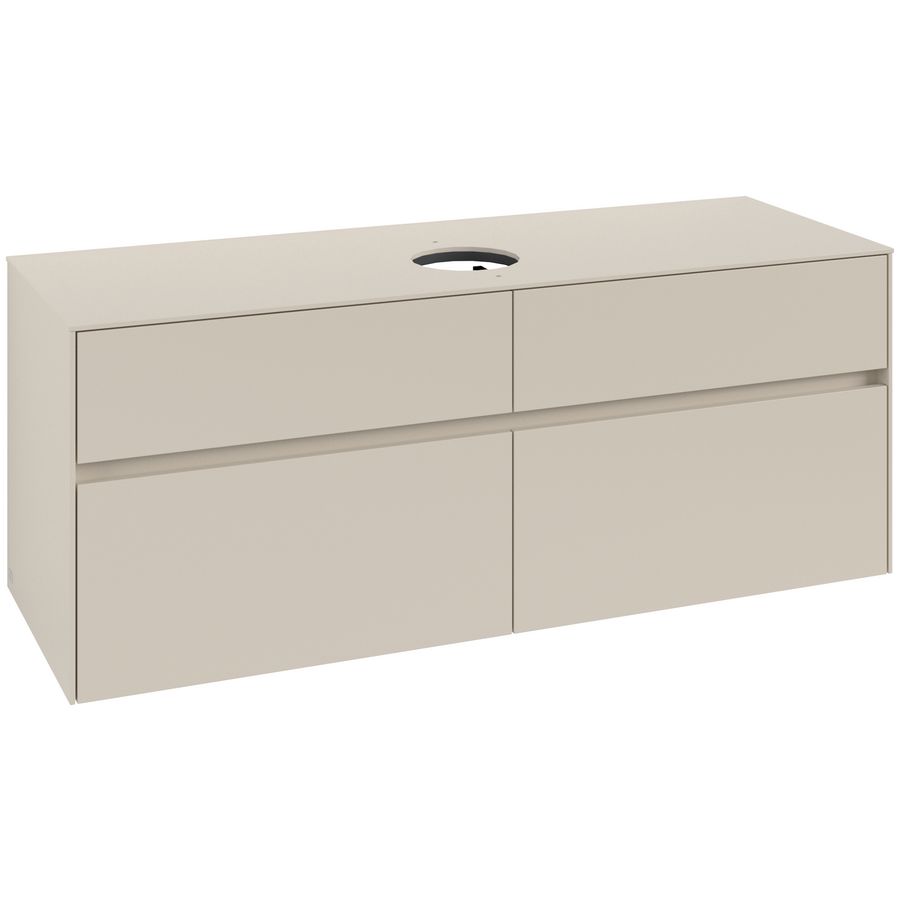 Wastafelonderkast Collaro 1400x548x500mm Cashmere Grey C045B0VN