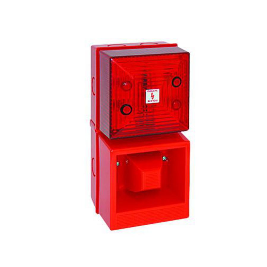 Signaalhoorn-flitslicht-combi AXL04 230 VAC oranje