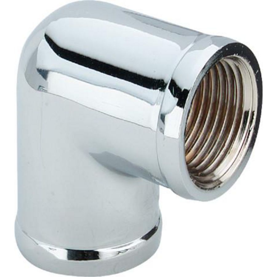 Knie 90° 3/4 messing/verchroomd 1612-112141 VVE=5