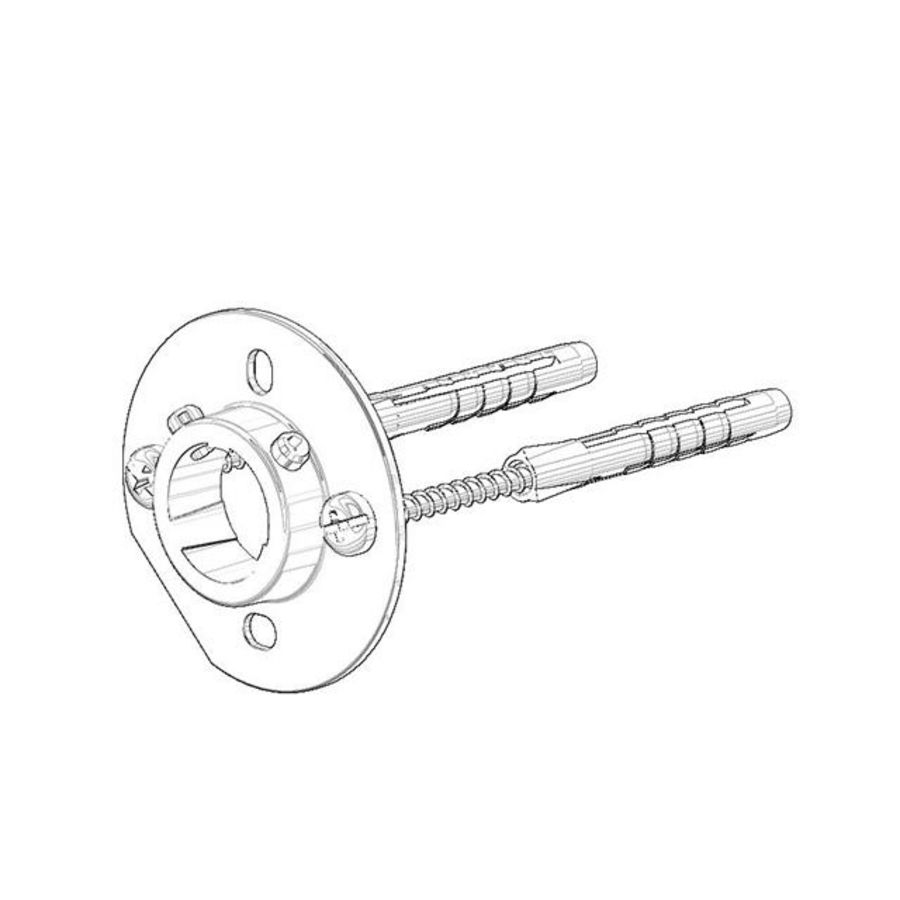 Bevestigingsset rond 54x90mm 0517207070290