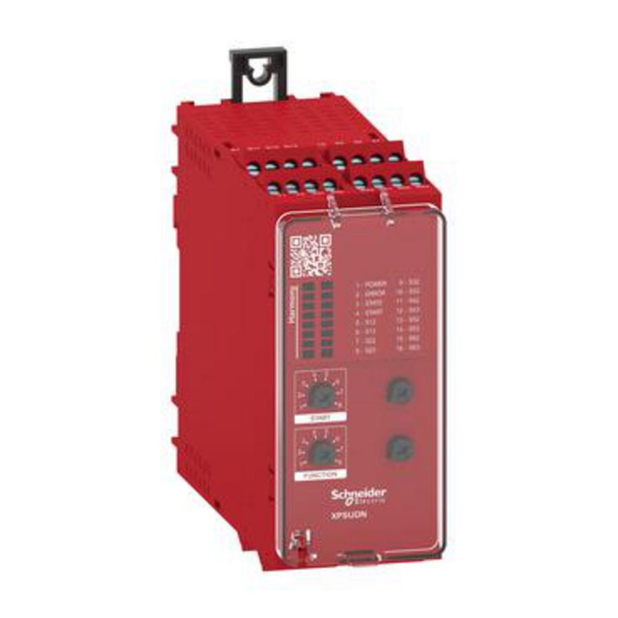 Module Cat.4 features 6 XPSUAF 24vac/dc screw Preventa