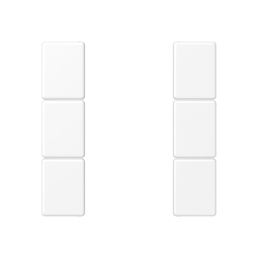 Tastafdekking F50 A/AS 3-voudig matwit KNX/eNet