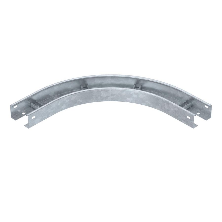 90gr. bend for cable ladder 60x100 Staal thermisch verzinkt