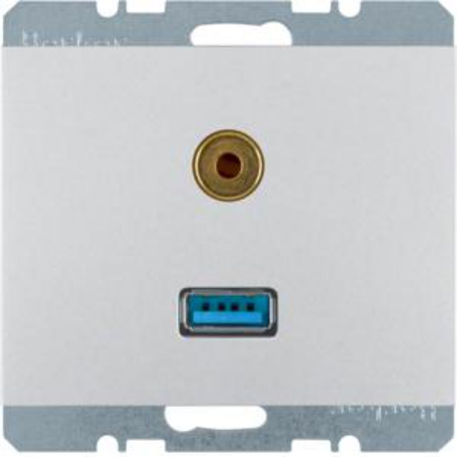 USB/audio 35mm mini-Jack wcd berker K.1/K.5 aluminium