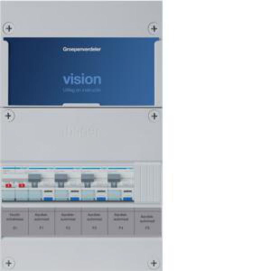 Groepenkast 4-groepenverdeler HS ALS 30mA/HACO/direct 1-fase