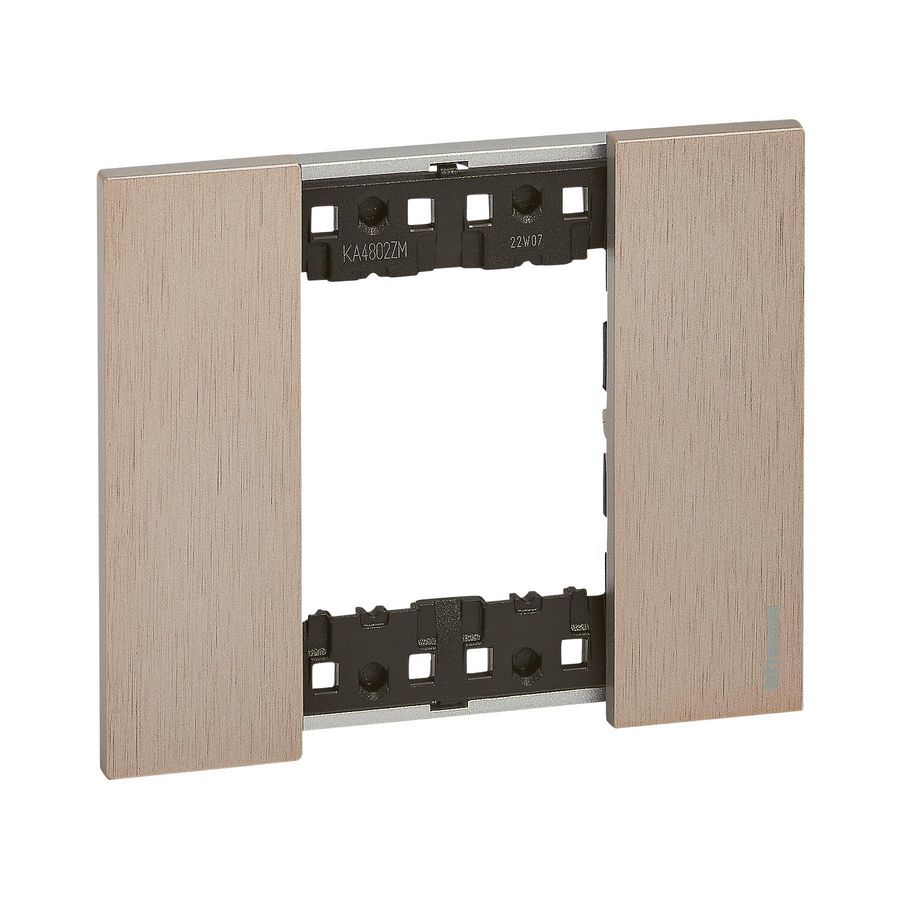Afdekplaat 2 modulen copper K4702 LivingNow