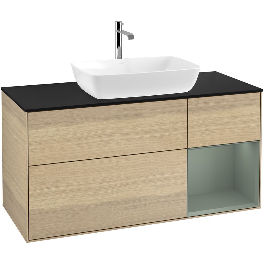 Wastafelonderkast Finion 1200x603x501mm Oak Veneer F832GMPC