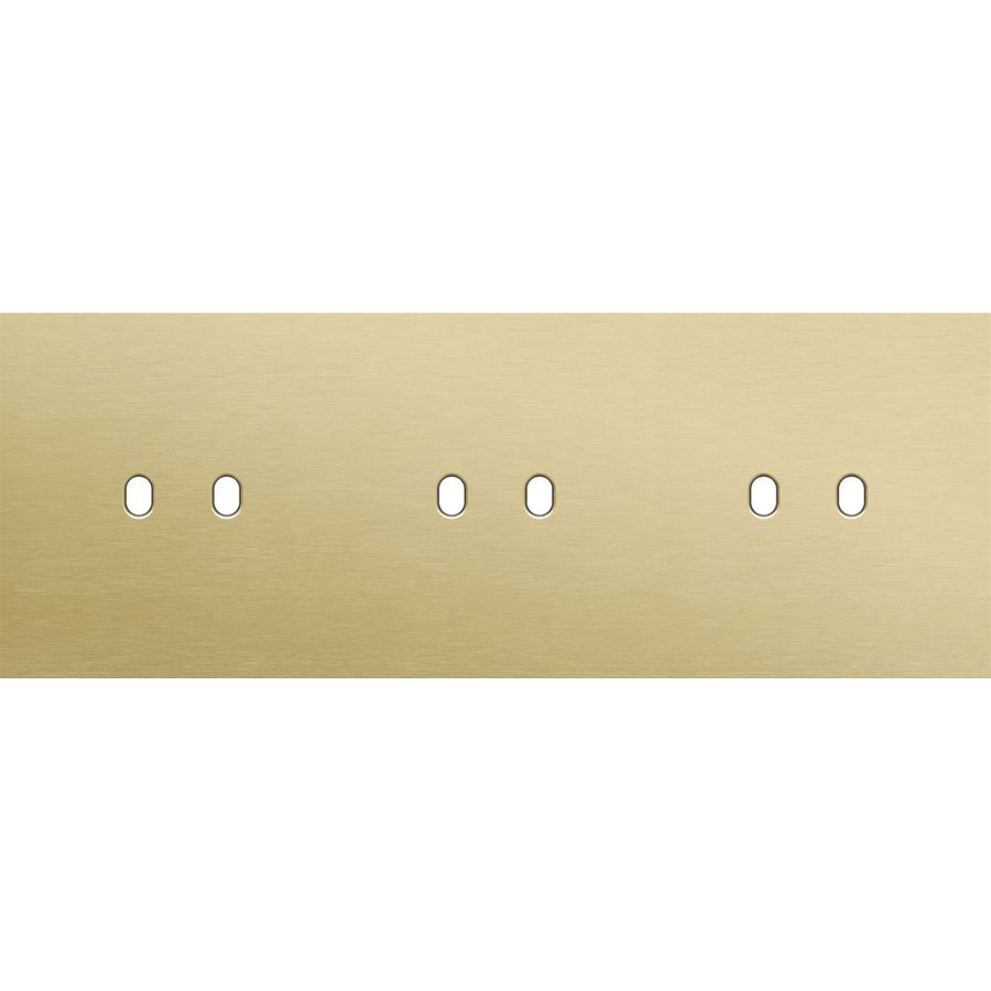 Drievoudige afdekpl. horizontaal 71mm centerafstand drie twe