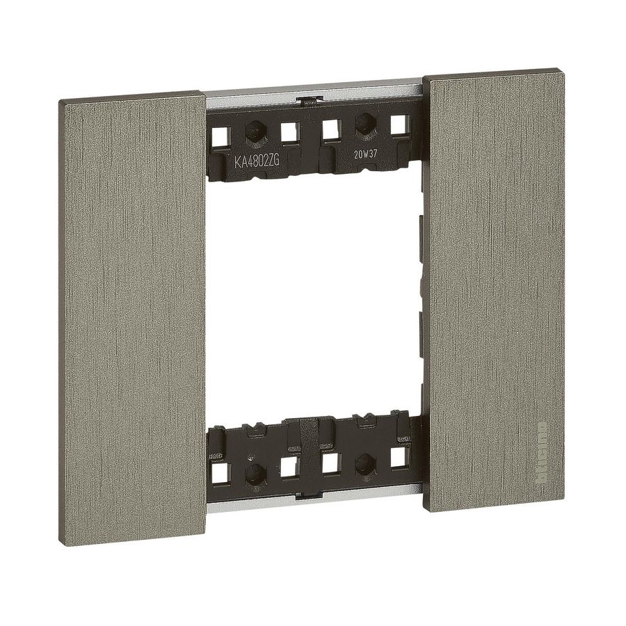 Afdekplaat 2 modulen staal K4702 LivingNow