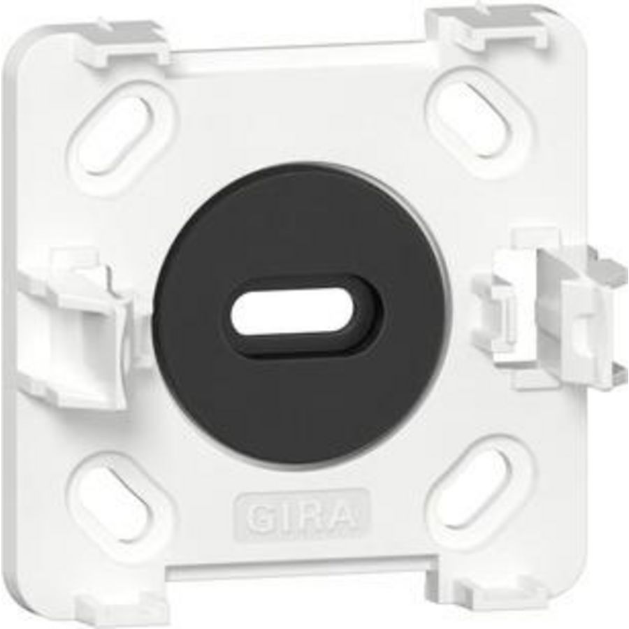 Montageplaat 1-v schakelaar/SCHUKO Opbouw zuiver wit