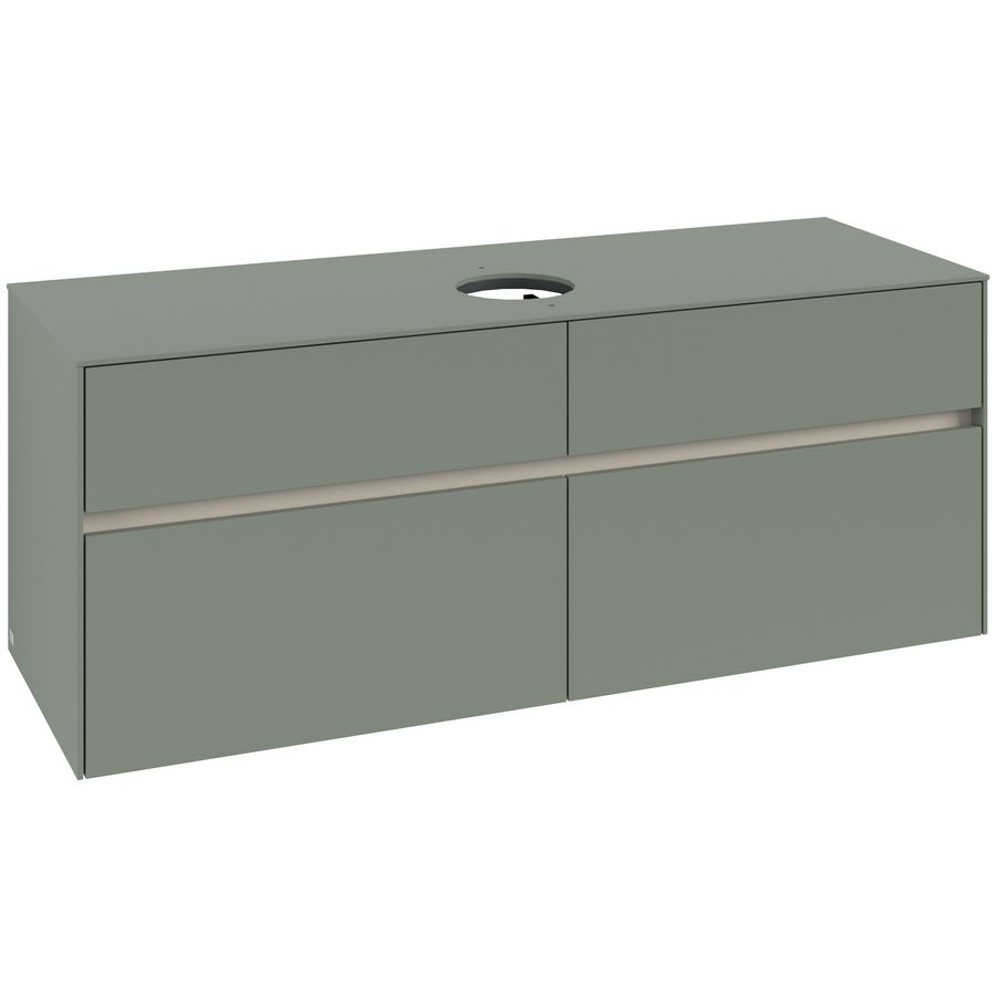 Wastafelonderkast Collaro 1400x548x500mm Soft Green C045B0AF