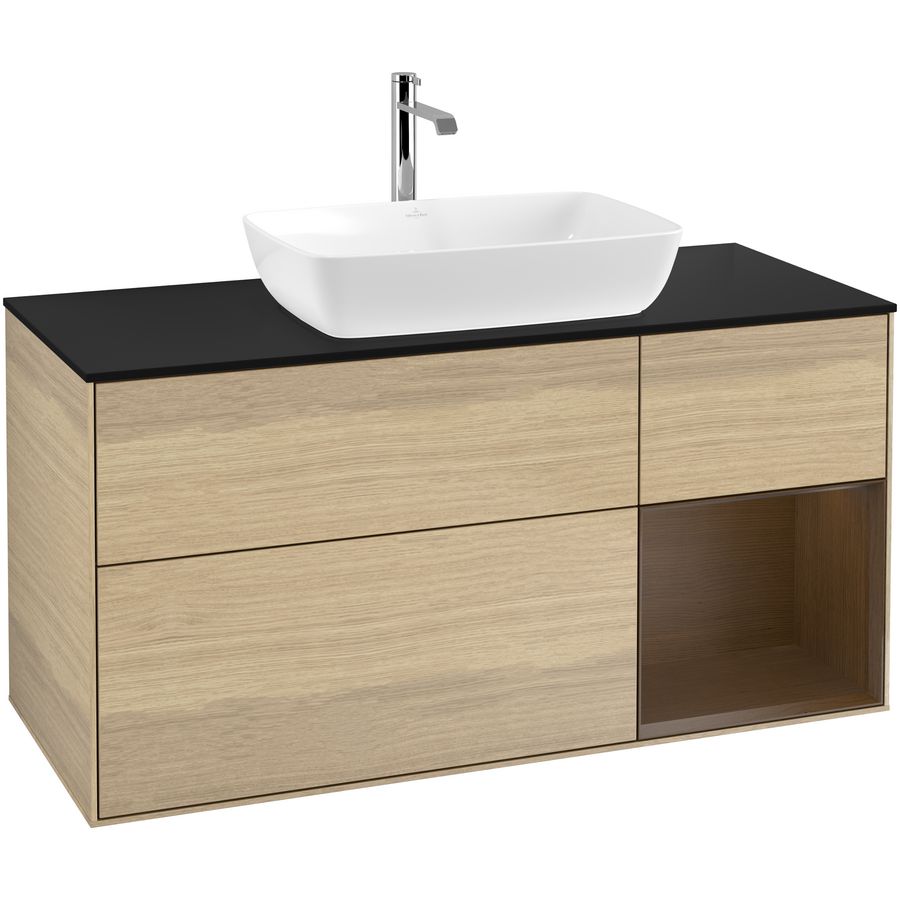 Wastafelonderkast Finion 1200x603x501mm Oak Veneer F832GNPC