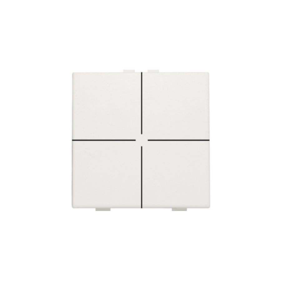 4-voudig drukknop Home Control white