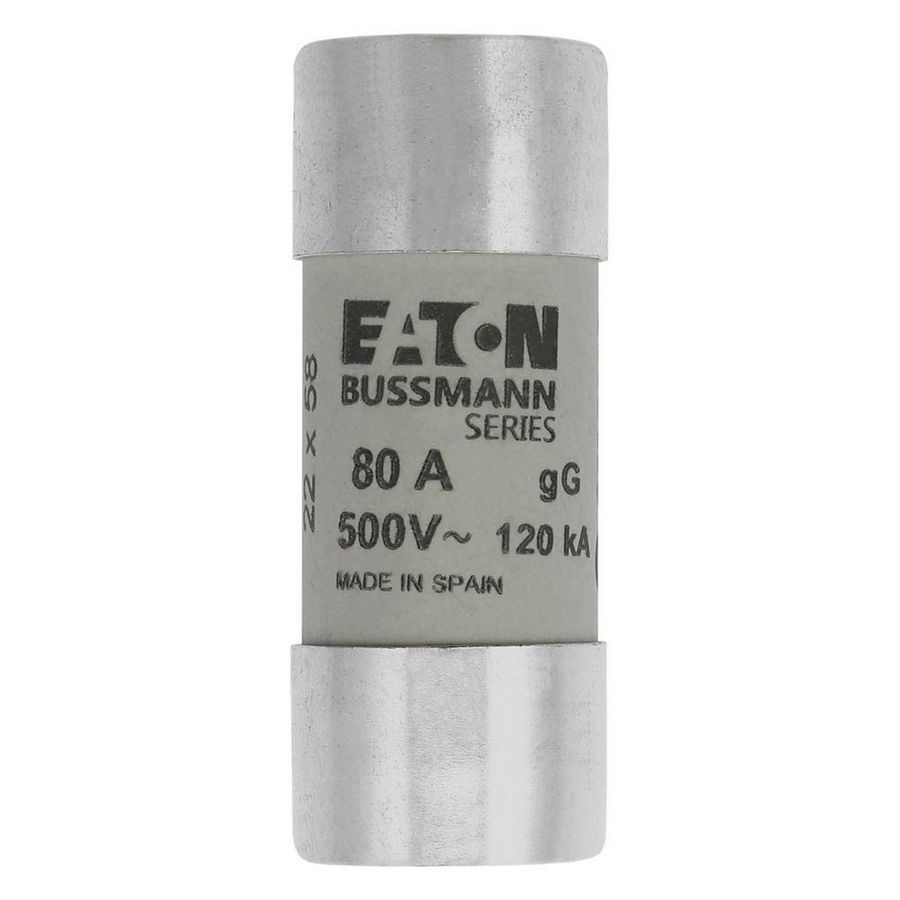 Zekering laagspanning 80A AC 500V 22x58 gL/gG met sl VVE=10
