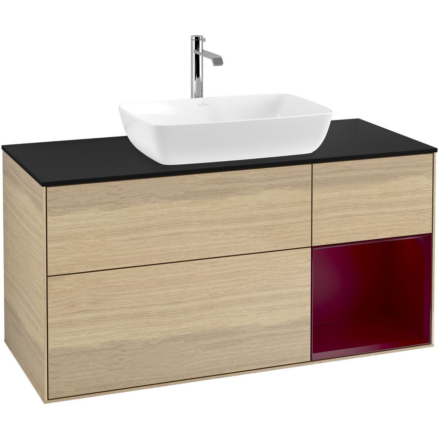 Wastafelonderkast Finion 1200x603x501mm Oak Veneer F832HBPC