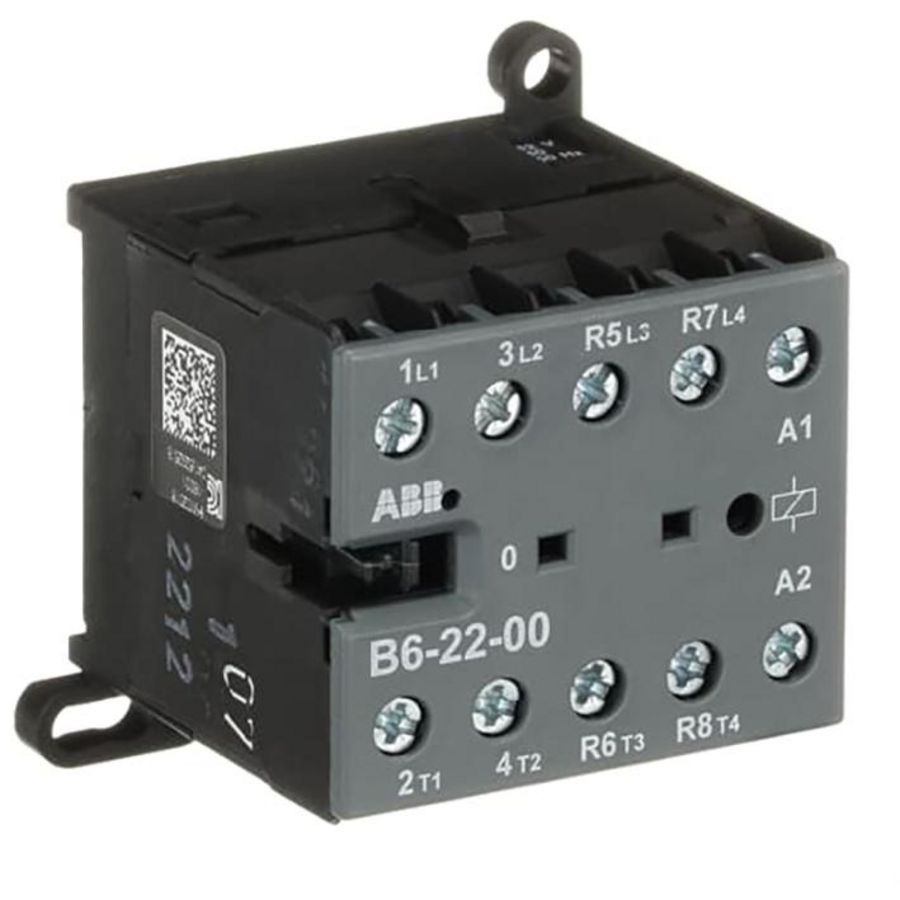 Magneetschakelaar mini 4kW 400Vac 4P spoelcode (0-2) 0NO+