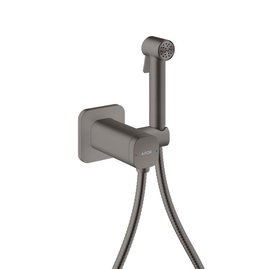 Handdouche AXOR Bidette Showers 1 straalsoort douchesl. 125cm Brushed Black Chrome