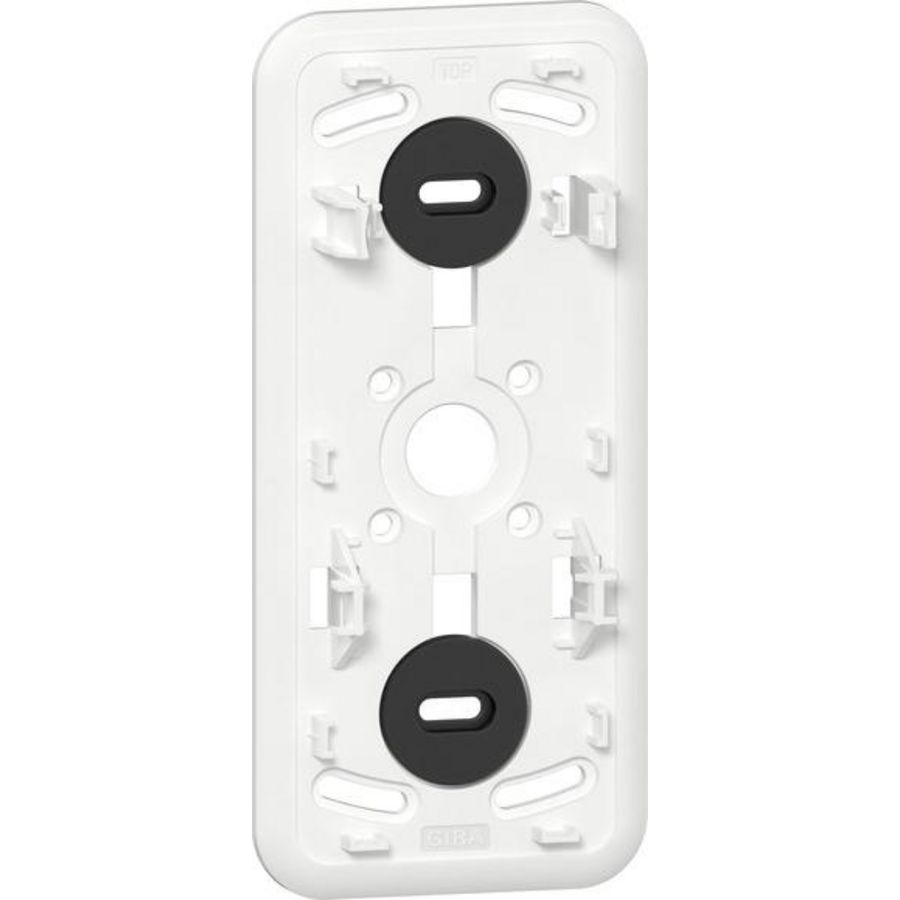 Montageplaat 3-v K/P25 kombi schakelaar/2-v WDC met randaarde Opbouw