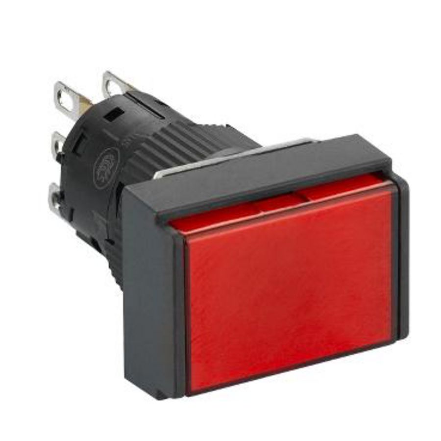 Drukknop Verlicht Verzonken terugv 16mm 24V 1 OC R VVE=5