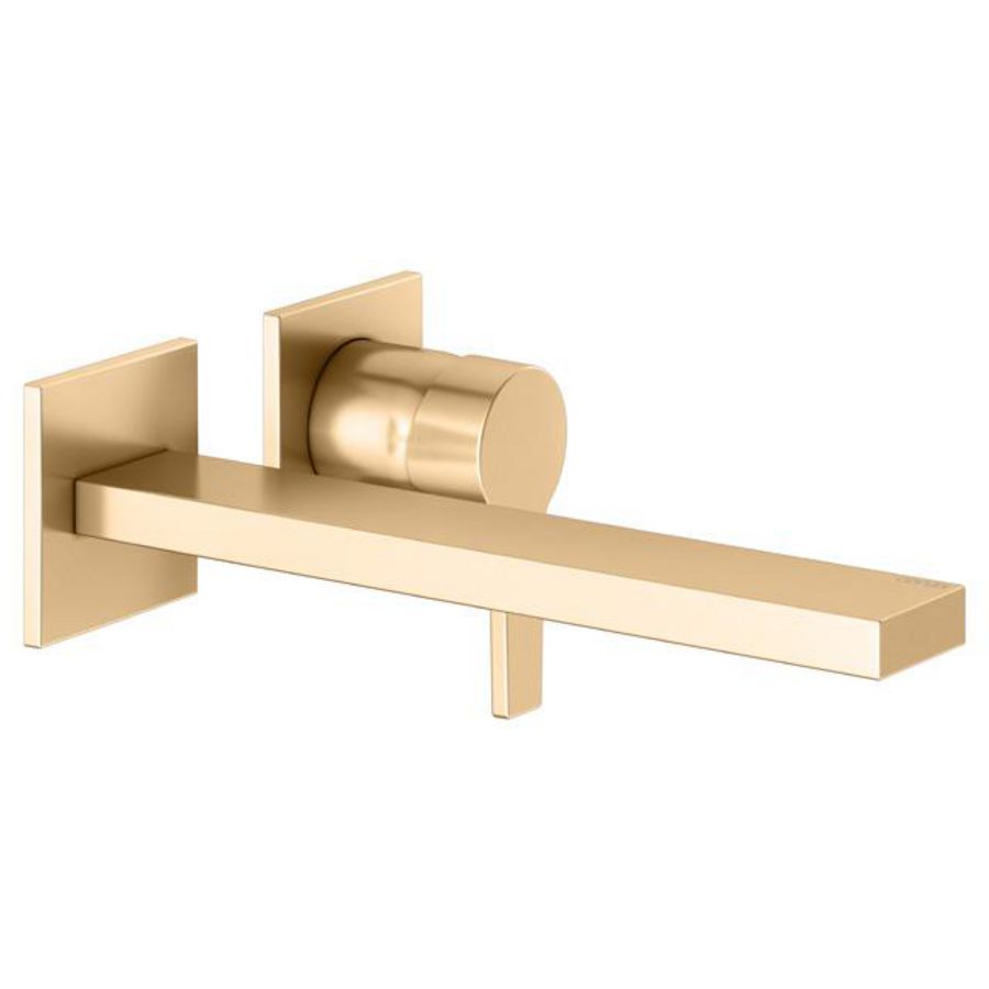 1-hendel wastafelmengkraan opbouwmontage DN 15 messing geborsteld