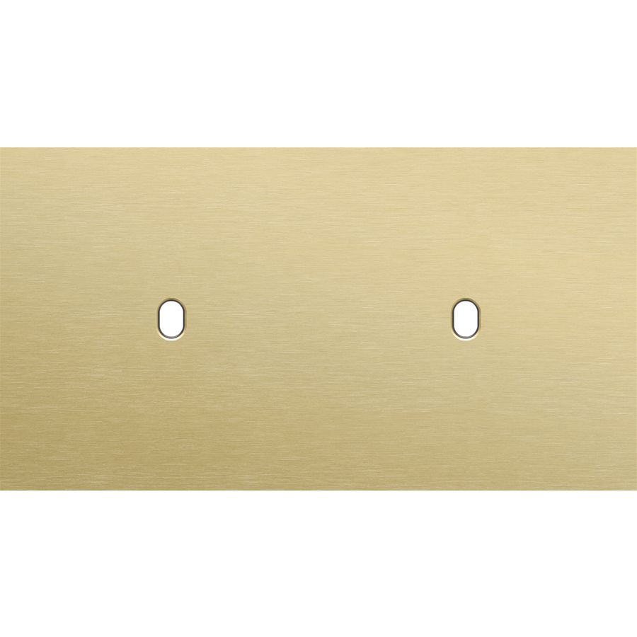 Tweevoudige afdekpl. horizontaal 71mm centerafstand twee enk