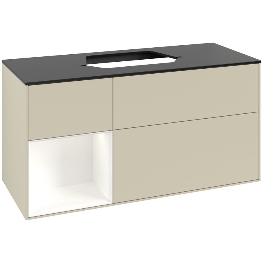 Wastafelonderkast Finion 1200x603x501mm S.Grey Matt Lacquer F412MTHJ