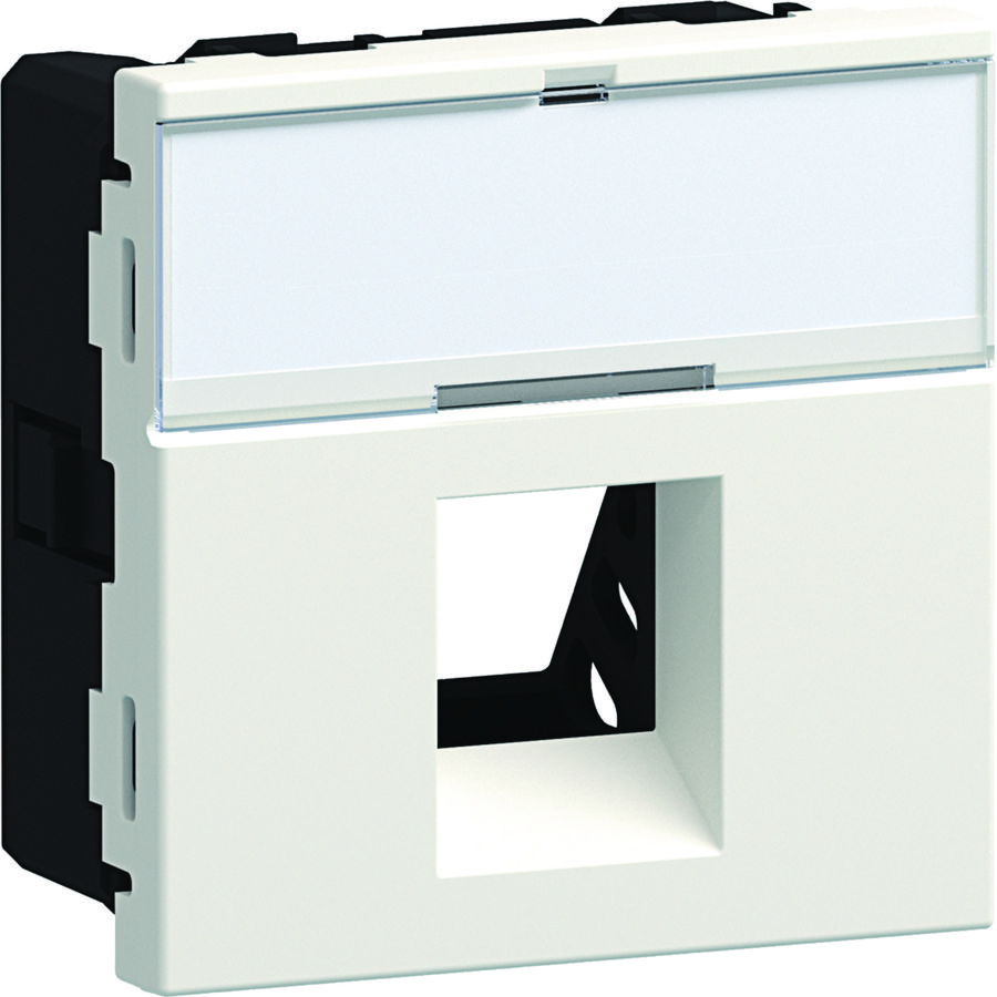 Ecoline45 inbouwset 1x RJ45 mod. jack type 01 45x45, verkeerswit